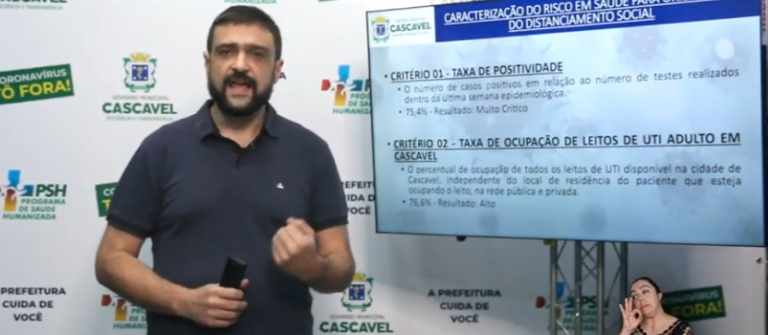 Secretário de Saúde fala sobre avanço do Covid-19 em Cascavel e novo decreto