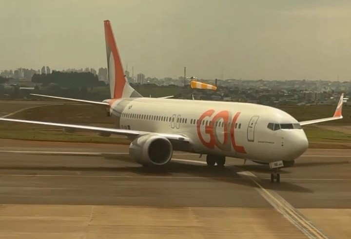 Aeroporto de Cascavel recebe Boeing 737 Max 8, com capacidade para 186 passageiros