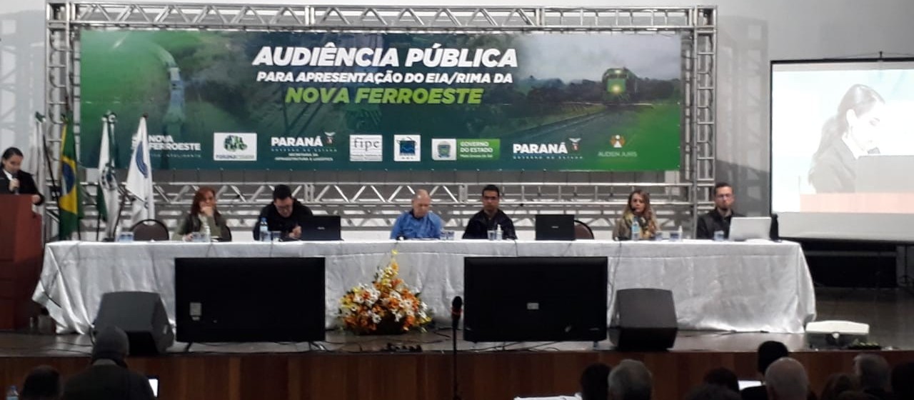 Audiência Pública discute impacto ambiental da Nova Ferroeste em Cascavel 